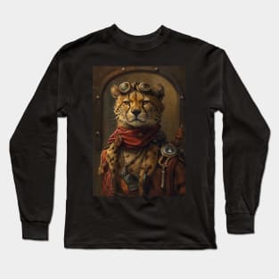 Steampunk Leopard Long Sleeve T-Shirt